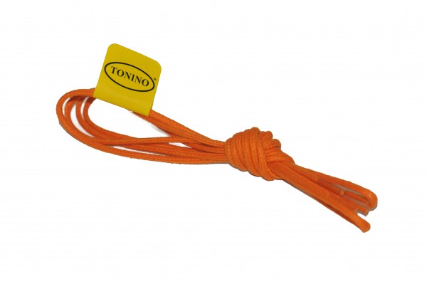 Orange Tonino Schnürsenkel gewachst rund Ø 2 mm Schnürband 